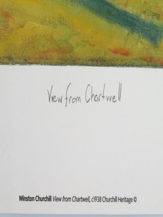 View from Chartwell, a limited and numbered lithograph reproduction of Churchill's c.1938 painting of his beloved country home, Chartwell