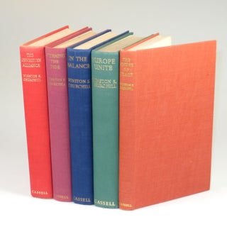 The Postwar Speeches, a full set of jacketed first editions: The Sinews of Peace, Europe Unite, In the Balance, Stemming the Tide, and The Unwritten Alliance