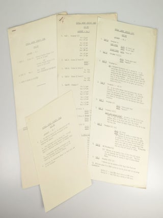 An archive of official documents relating to preparation of the State Funeral of The Right Honourable Sir Winston Leonard Spencer Churchill, K.G., O.M., C.H., Saturday, 30th January, 1965, including: Copy No. 323 of the bound, indexed, and tabbed "Special District Order"; Amendments 2-5 to the Special District Order; the official and confidential list of Operation Hope Not Telephone Numbers; a confidential summary document for Operation Hope Not; a State Funeral Warning Order and accompanying large, detailed, folding tabular detail of "Troops Taking Part in the Procession"; an original black crepe sewn and lined arm band for participation in the State Funeral ceremonies