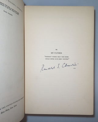While England Slept, signed by Randolph S. Churchill