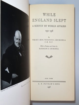 While England Slept, signed by Randolph S. Churchill