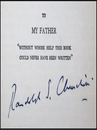 While England Slept, signed by Randolph S. Churchill