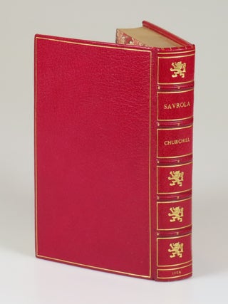 Savrola, finely bound in full red Morocco by Bayntun-Riviere