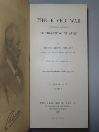 The River War, An Historical Account of the Reconquest of the Soudan, magnificently bound in full red Morocco by Bayntun Riviere