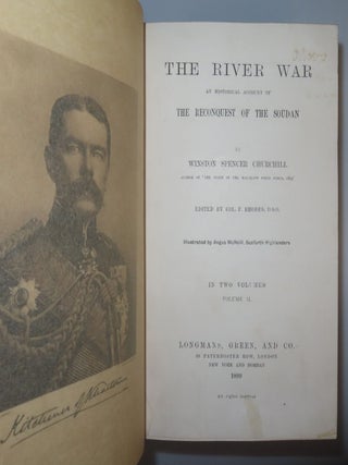 The River War, An Historical Account of the Reconquest of the Soudan, magnificently bound in full red Morocco by Bayntun Riviere