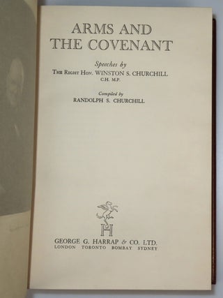 Arms and the Covenant, finely bound in full red Morocco by Bayntun-Riviere