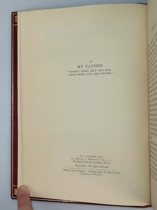 Arms and the Covenant, finely bound in full red Morocco by Bayntun-Riviere
