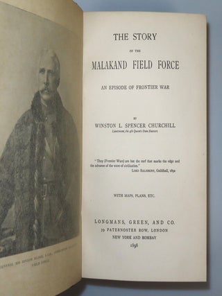 The Story of the Malakand Field Force: An Episode of Frontier War, finely bound in full red Morocco by Bayntun-Riviere