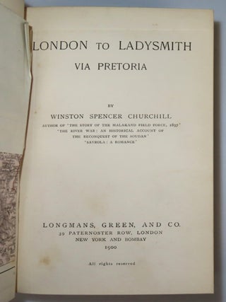 London to Ladysmith via Pretoria, finely bound in full red Morocco by Bayntun-Riviere