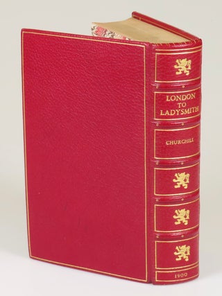 London to Ladysmith via Pretoria, finely bound in full red Morocco by Bayntun-Riviere