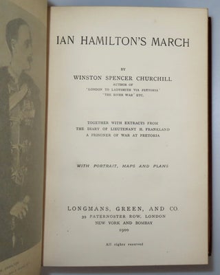 Ian Hamilton's March, finely bound in full red Morocco goatskin by Bayntun-Riviere