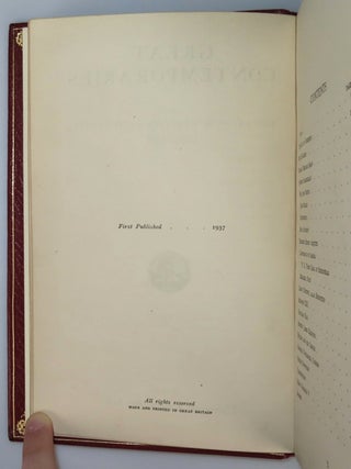 Great Contemporaries, finely bound in full red Morocco by Bayntun-Riviere