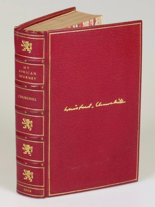 Item #008302 My African Journey, finely bound in full red Morocco by Bayntun-Riviere. Winston S....