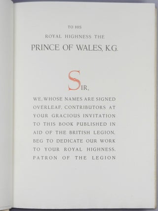 The Legion Book, an extraordinary copy of the limited issue of the first edition, finely bound and signed by 85 prominent contributing writers and artists and 4 prime ministers (three British and one French)