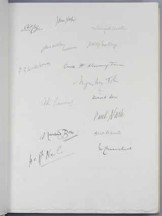 The Legion Book, an extraordinary copy of the limited issue of the first edition, finely bound and signed by 85 prominent contributing writers and artists and 4 prime ministers (three British and one French)