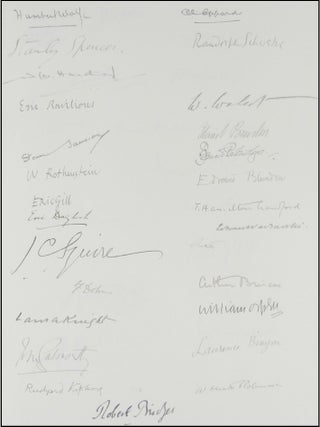The Legion Book, an extraordinary copy of the limited issue of the first edition, finely bound and signed by 85 prominent contributing writers and artists and 4 prime ministers (three British and one French)