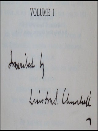 Marlborough: His Life and Times, full set of four British first edition, first printings in dust jackets, inscribed by Churchill in Volume I