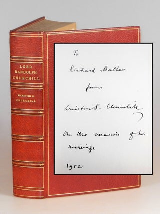 Item #008309 Lord Randolph Churchill, a finely bound presentation copy inscribed by Churchill...