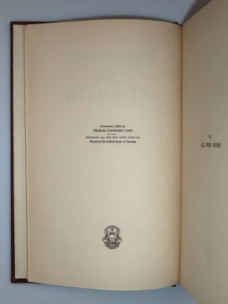 The World Crisis: The Aftermath, 1918-1928, inscribed and dated by Churchill in New York City to Henry Morgenthau on 'Black Thursday', 24 October 1929, the day of the stock market crash that ushered in the Great Depression