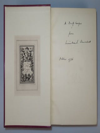 Marlborough: His Life and Times, full set of four British first edition, first printings, Volume III a presentation copy inscribed and dated in the month of publication to Churchill's longtime supporter and admirer and future prominent anti-appeaser Duff Cooper, later 1st Viscount Norwich, all four volumes featuring Cooper's bookplate
