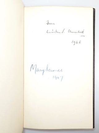 Secret Session Speeches, the publisher's full black Morocco presentation binding, signed and dated by Churchill in the year of publication and by his youngest daughter, Mary, in 1947