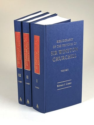 A Bibliography of the Writings of Sir Winston Churchill, complete in three volumes, signed in each volume by the author