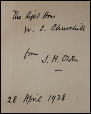 War At Sea Under Queen Anne, a presentation copy inscribed and dated by the author to Winston S. Churchill in 1938, whom the author served as naval research assistant for nearly a decade, whose work paralleled Churchill's own history of the first Duke of Marlborough, and who served in the Royal Navy under Churchill's First and Second World War tenures as First Lord of the Admiralty