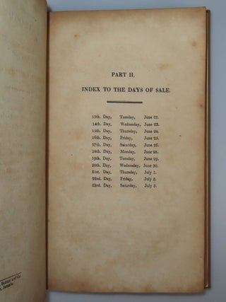 The White Nights Library, Parts I & II, the original 1819 catalogues, including myriad, informative contemporary annotations recording prices realized and, in some cases, buyers