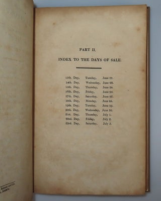 The White Nights Library, Parts I & II, the original 1819 catalogues, including myriad, informative contemporary annotations recording prices realized and, in some cases, buyers