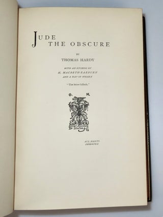 Jude the Obscure, finely bound by Bayntun-Riviere