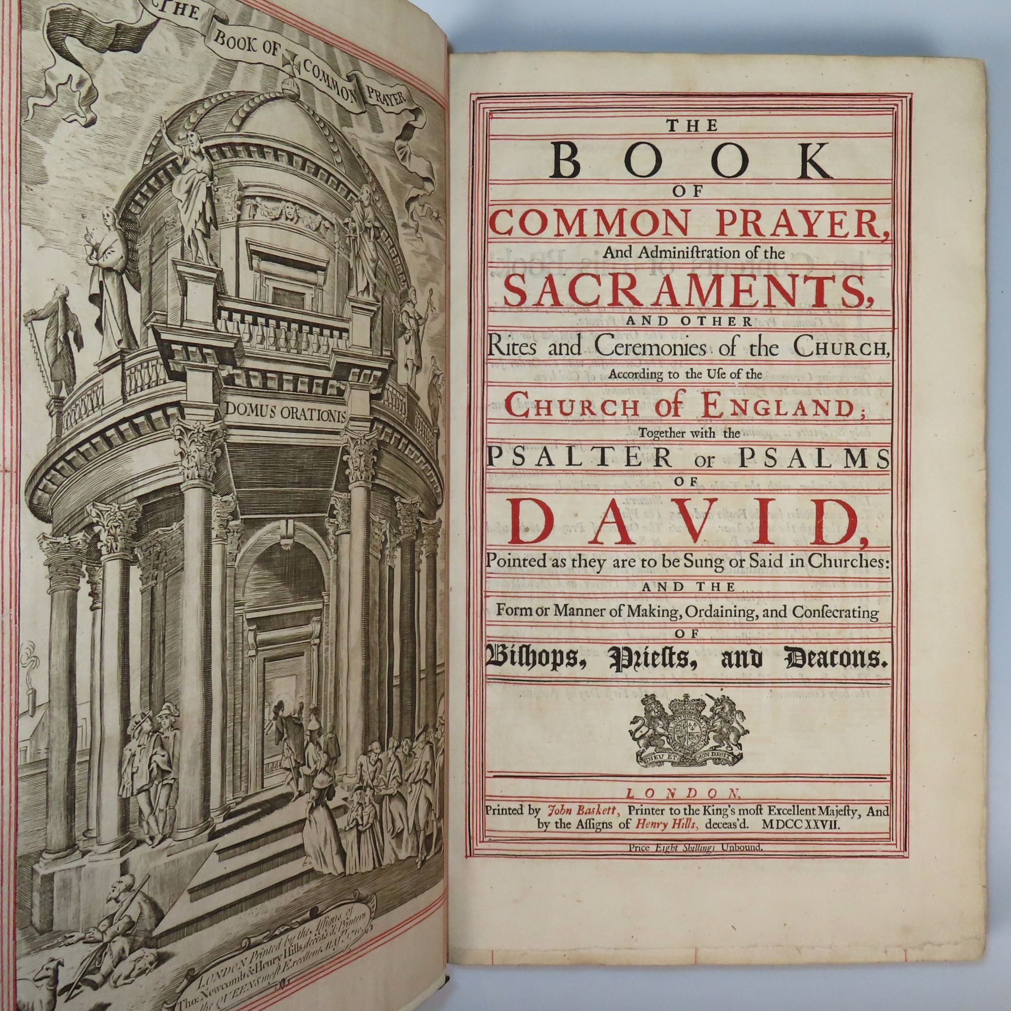 The Book of Common Prayer, a beautiful folio edition in a