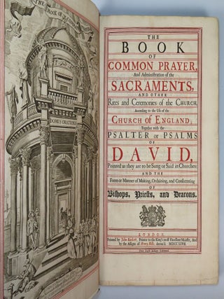 The Book of Common Prayer, a beautiful folio edition in a contemporary eighteenth century royal Georgian binding