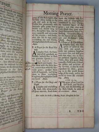 The Book of Common Prayer, a beautiful folio edition in a contemporary eighteenth century royal Georgian binding