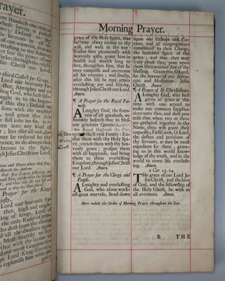 The Book of Common Prayer, a beautiful folio edition in a contemporary eighteenth century royal Georgian binding