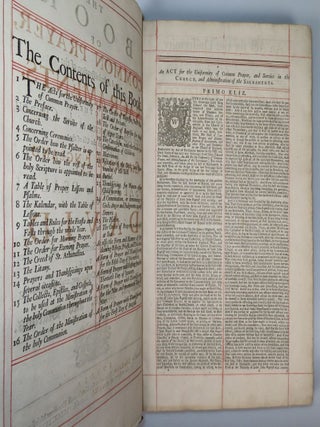 The Book of Common Prayer, a beautiful folio edition in a contemporary eighteenth century royal Georgian binding