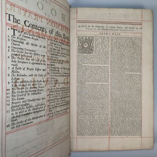 The Book of Common Prayer, a beautiful folio edition in a contemporary eighteenth century royal Georgian binding