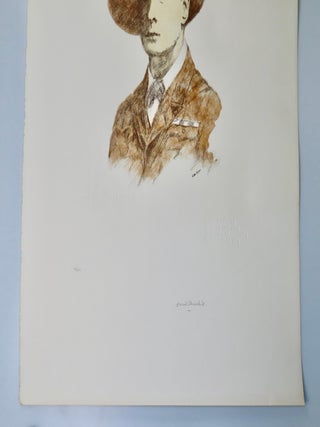 "In War: Resolution, In Defeat: Defiance, In Victory: Magnanimity, In Peace: Goodwill" - A large format print #32/350 of an intaglio drawing of Winston S. Churchill by Curtis Hooper, signed and numbered by Churchill's daughter, Sarah