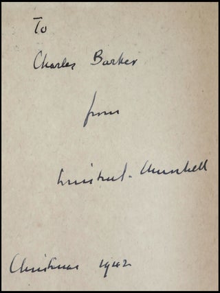 The World Crisis 1911-1918, a Second World War presentation copy inscribed by Prime Minister Winston S. Churchill as a 1942 Christmas gift to Charles Barker, a member of Churchill's 10 Downing Street Private Office Staff for the entirety of the war