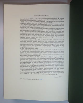 Seven Pillars of Wisdom: a triumph, the complete 1922 'Oxford' text, four volume limited and numbered edition of 1997