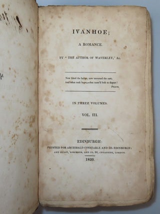 Ivanhoe: A Romance