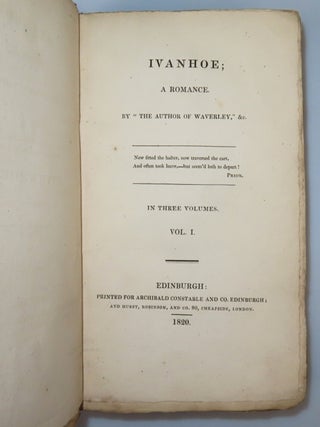 Ivanhoe: A Romance