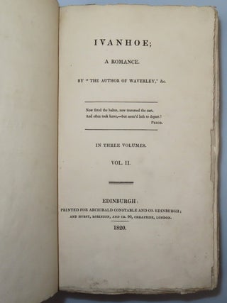 Ivanhoe: A Romance
