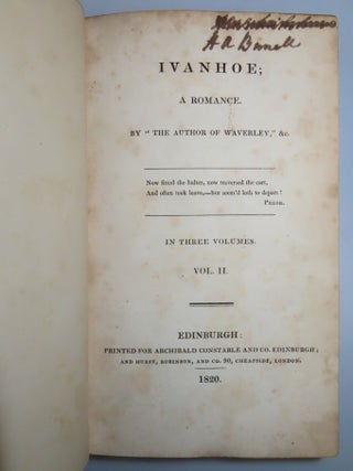 Ivanhoe: A Romance