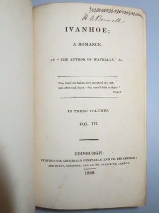 Ivanhoe: A Romance