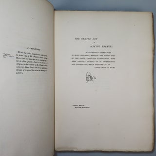 The Gentle Art of Making Enemies, the limited, numbered, and signed first edition, accompanied by an original 1890 French review