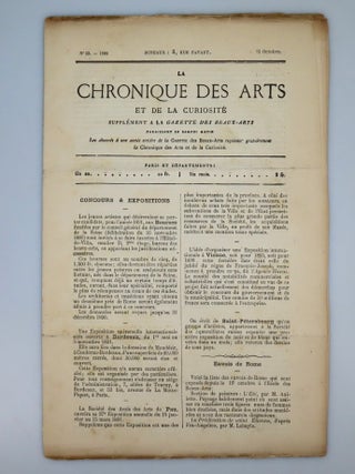 The Gentle Art of Making Enemies, the limited, numbered, and signed first edition, accompanied by an original 1890 French review