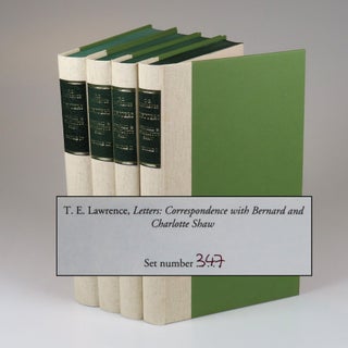 Item #008505 T. E. Lawrence: Correspondence With Bernard and Charlotte Shaw, 1922-1935, complete...