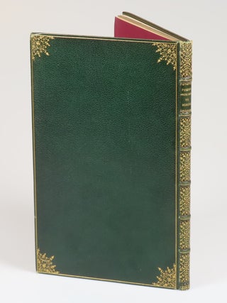 Poems Ascribed to Robert Burns, the Ayrshire Bard, in a fine, full green Morocco Victorian binding