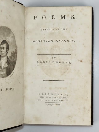 Poems, Chiefly in the Scottish Dialect, in a fine, 19th century, full Morocco binding commissioned by Sir William Stirling-Maxwell, 9th Baronet and Chancellor of the University of Glasgow, whose Special Collections Department holds the Stirling Maxwell Collection