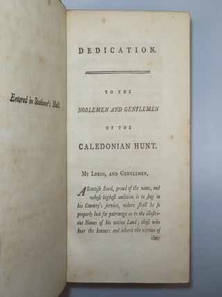 Poems, Chiefly in the Scottish Dialect, in a fine, 19th century, full Morocco binding commissioned by Sir William Stirling-Maxwell, 9th Baronet and Chancellor of the University of Glasgow, whose Special Collections Department holds the Stirling Maxwell Collection